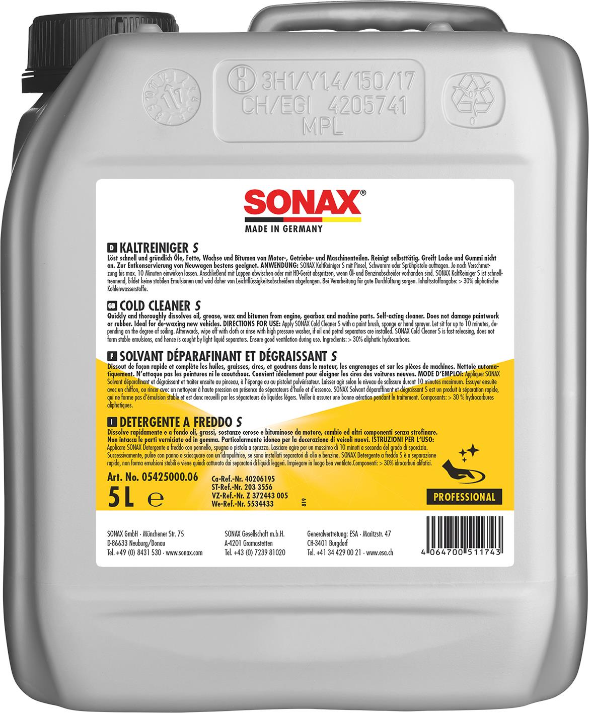 SONAX ProfiLine Очиститель холодного двигателя быстрого действия